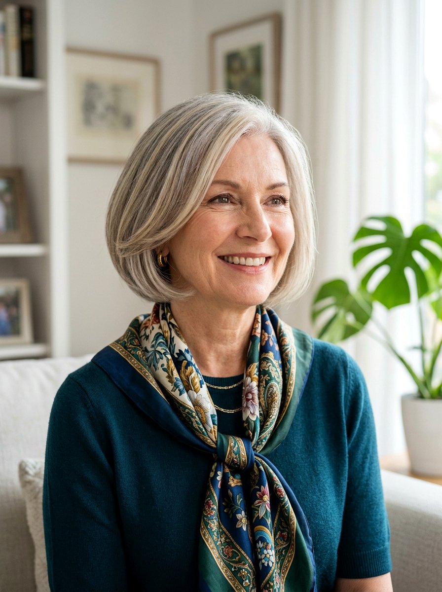 Rounded Bob With Soft Internal Layers - 20 soft layered bob for women over 50 - 20 soft layered bob for women over 50