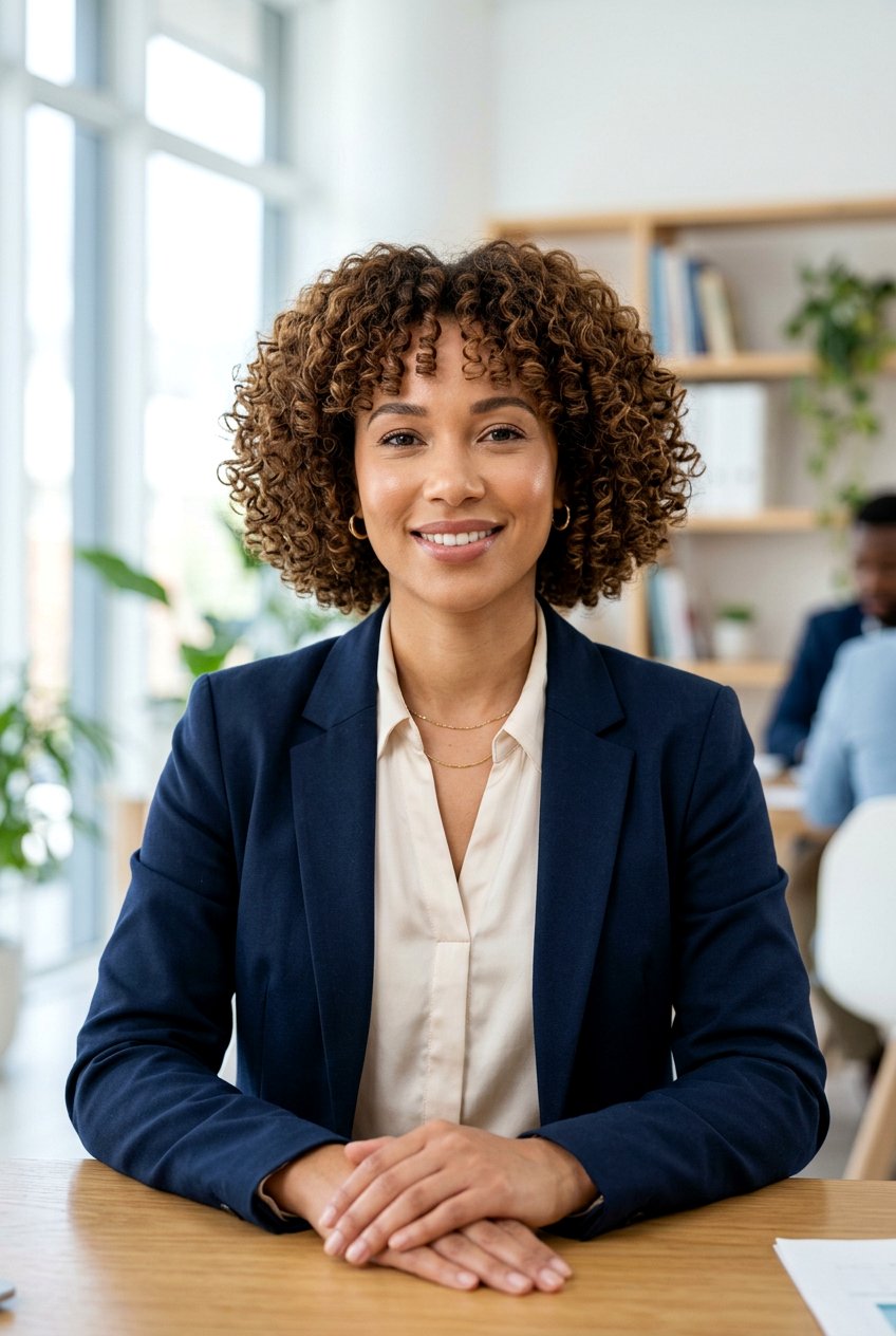 Rounded Curly Bob - 20 low maintenance haircut for moms with curly hair - 20 low maintenance haircut for moms with curly hair