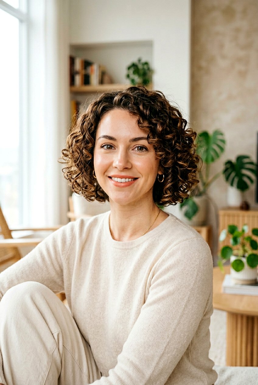 Rounded Curly Bob For Heart Shaped Face - 20 curly haircut for heart shaped face - 20 curly haircut for heart shaped face