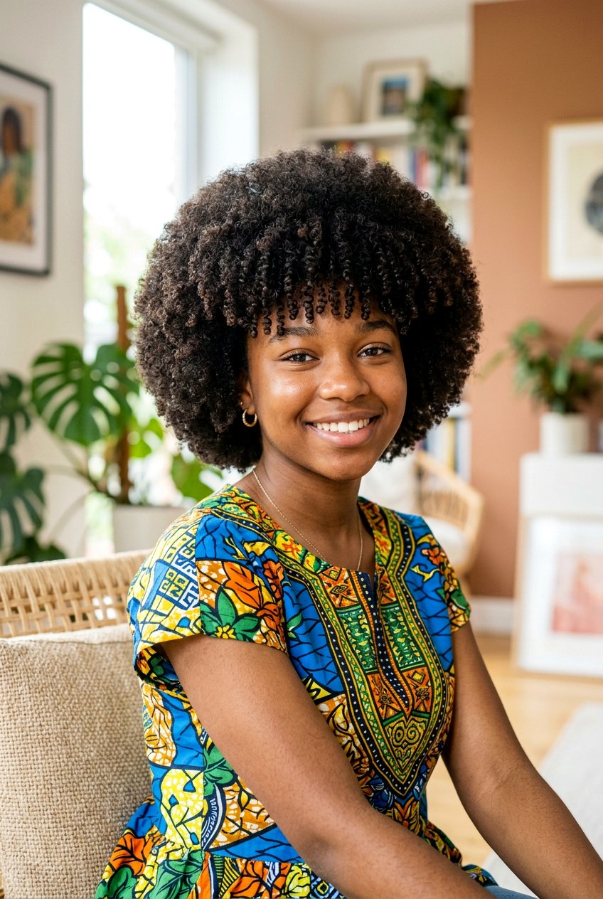 Rounded Curly Cut With Bangs - 20 curly haircut for teenage girls with bangs - 20 curly haircut for teenage girls with bangs