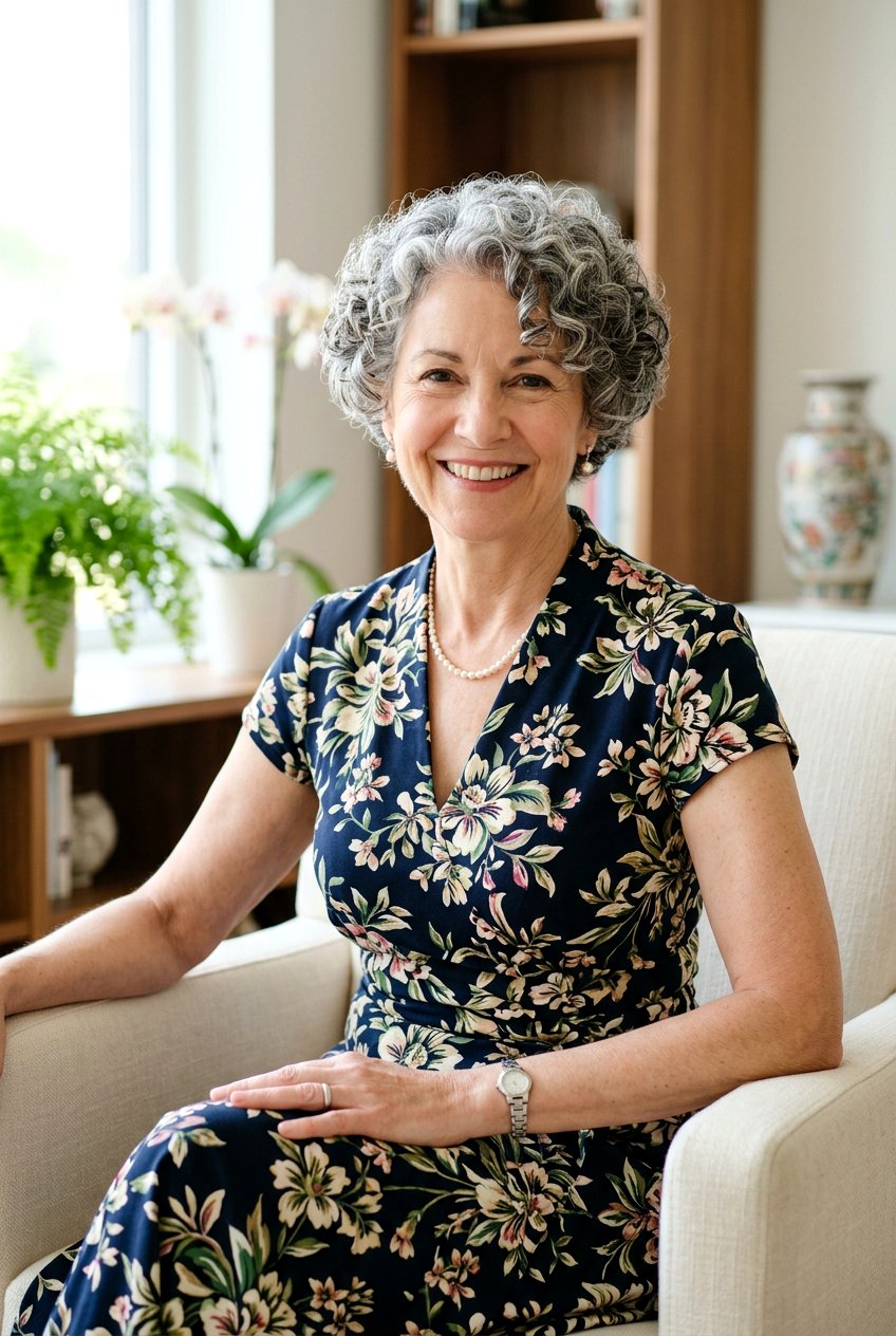 Rounded Curly Pixie - 20 curly pixie for mature women - 20 curly pixie for mature women