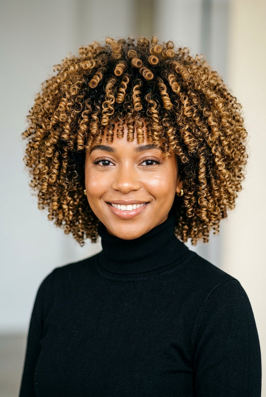 Rounded Curly Shag - 20 curly shag for mature curly hair - 20 curly shag for mature curly hair