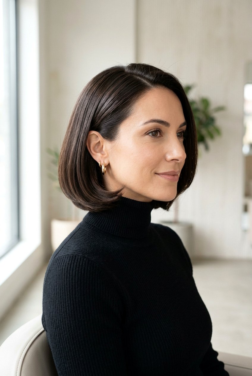 Rounded Editorial Bob Haircut - 20 editorial slick bob haircut - 20 editorial slick bob haircut