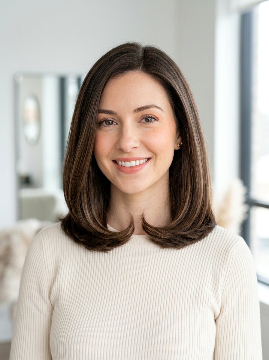 Rounded Ends Shoulder Length Hair - 20 shoulder length haircut for damaged hair - 20 shoulder length haircut for damaged hair