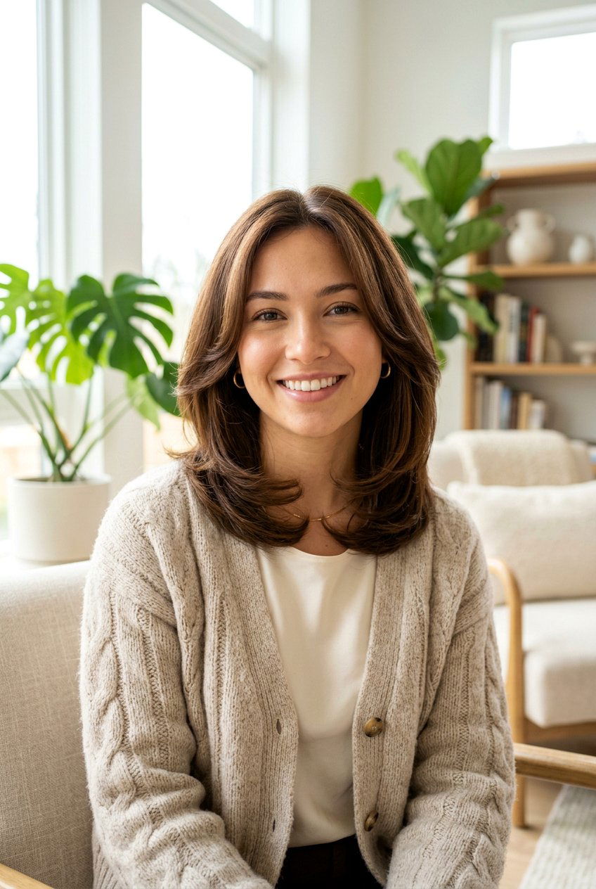 Rounded Layered Hair - 20 soft layers for shoulder length hair - 20 soft layers for shoulder length hair