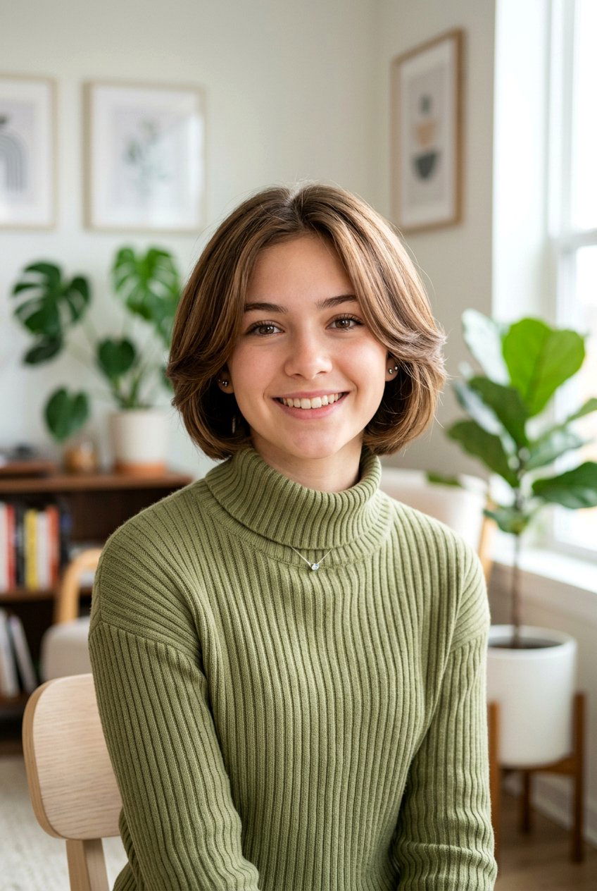 Rounded Layered Haircut - 20 medium haircut for teenage girls with layers - 20 medium haircut for teenage girls with layers