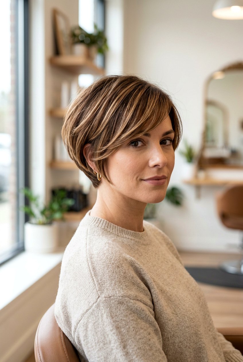 Rounded Pixie Bob Haircut With Highlights - 20 rounded pixie bob haircut - 20 rounded pixie bob haircut