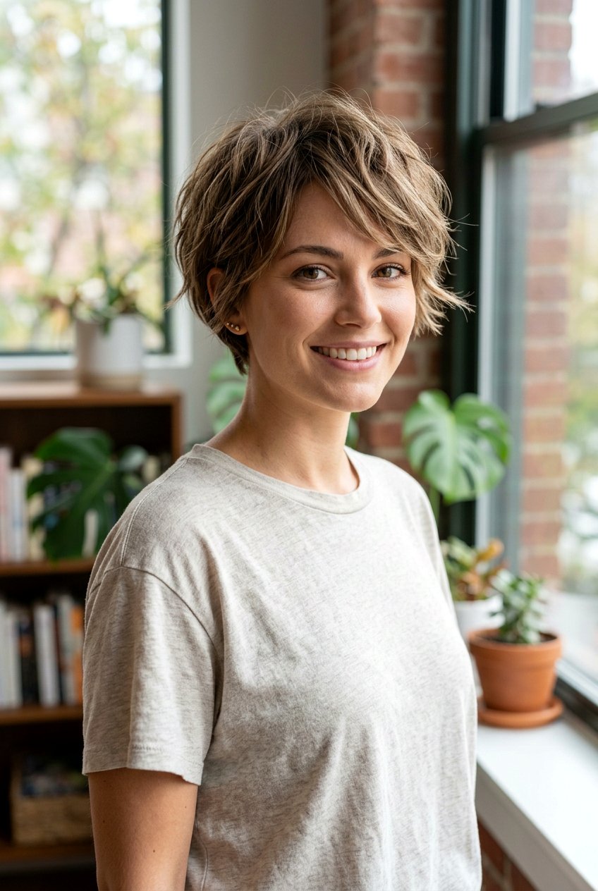Rounded Pixie Bob Haircut With Textured Ends - 20 rounded pixie bob haircut - 20 rounded pixie bob haircut