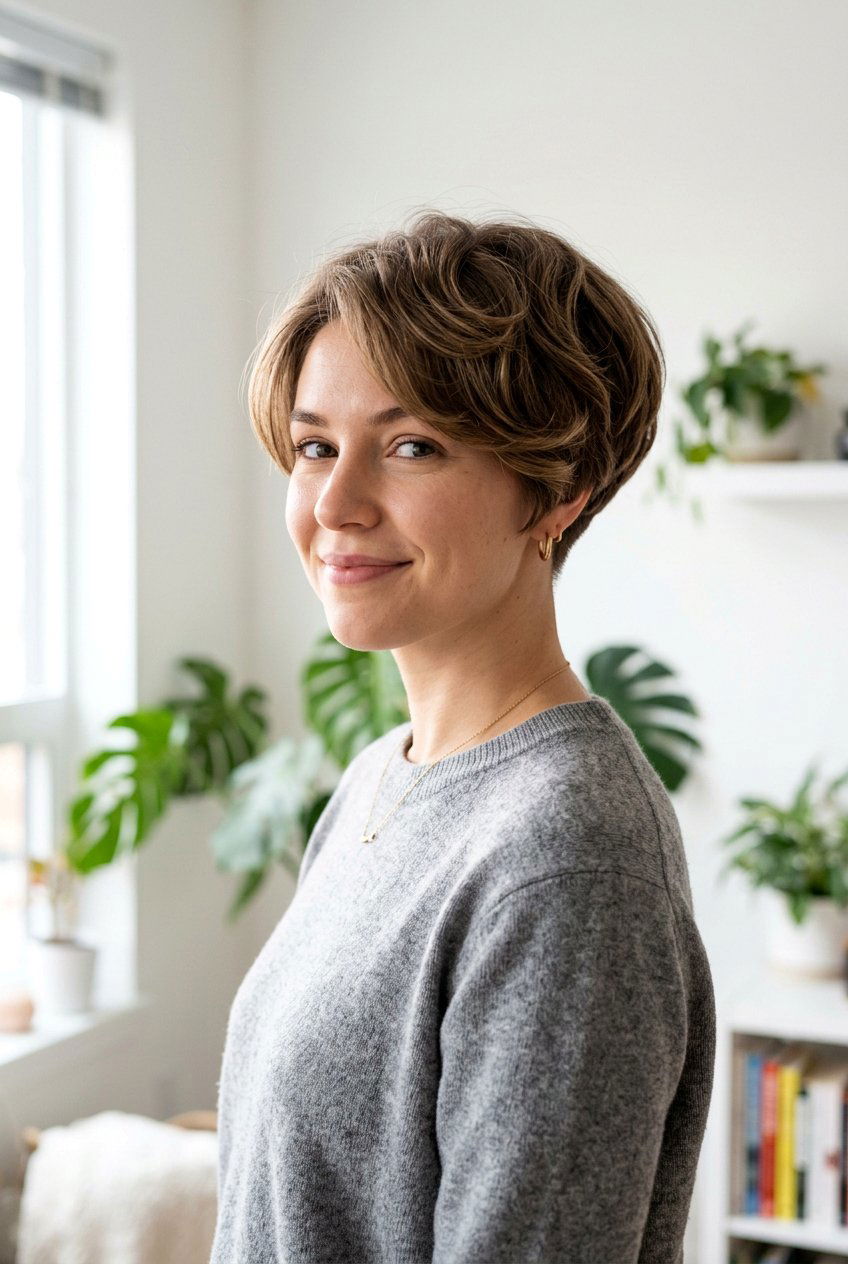 Rounded Pixie Bob Haircut With Undercut - 20 rounded pixie bob haircut - 20 rounded pixie bob haircut