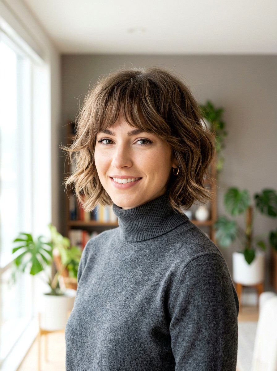 Rounded Shag Bob - 20 older women shag haircut ideas - 20 older women shag haircut ideas