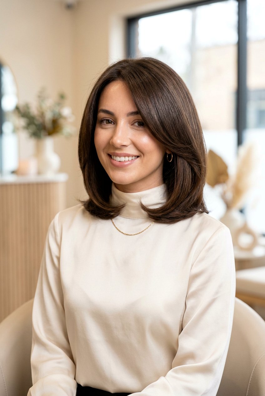 Rounded Shoulder Length Bob - 20 bouncy hairstyle for shoulder length hair - 20 bouncy hairstyle for shoulder length hair