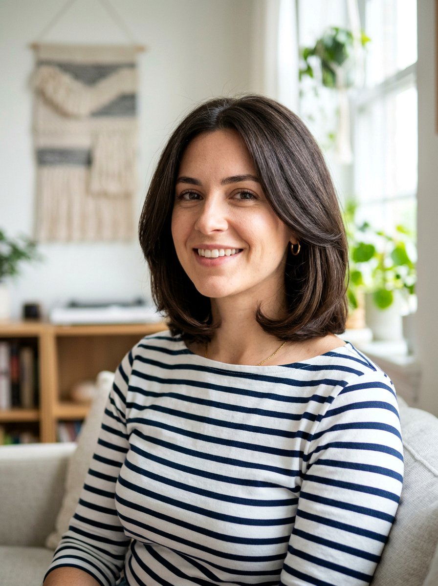 Rounded Shoulder Length Lob - 20 shoulder length layers for fine hair - 20 shoulder length layers for fine hair