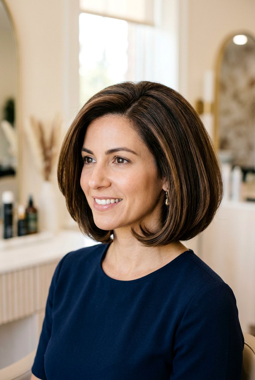 Rounded Voluminous Bob Haircut - 20 voluminous bob hairstyle - 20 voluminous bob hairstyle