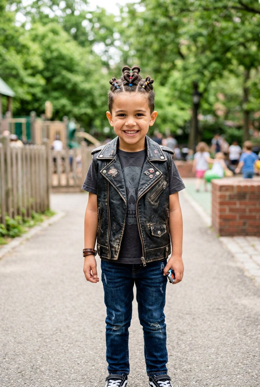 Rubber Band Faux Hawk - 20 easy rubber band styles for kids - 20 easy rubber band styles for kids