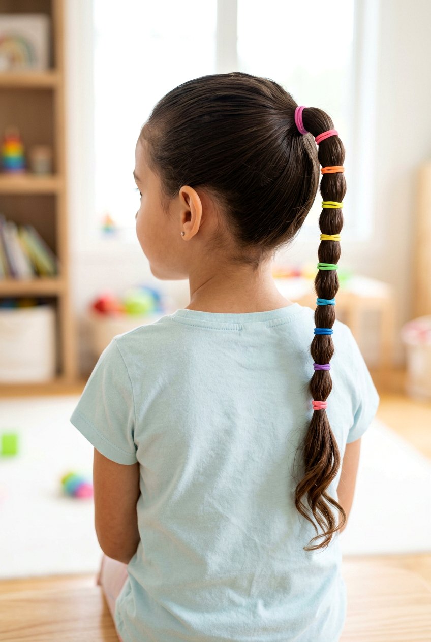 Rubber Band Ponytail For Kids - 20 rubber band ponytail styles - 20 rubber band ponytail styles