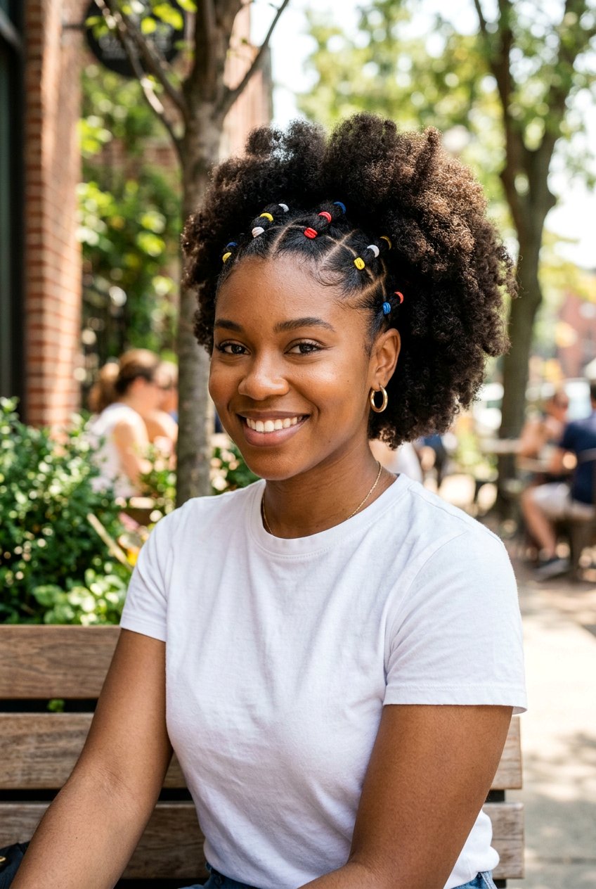 Rubber Band Ponytail On Natural Hair - 20 rubber band ponytail styles - 20 rubber band ponytail styles