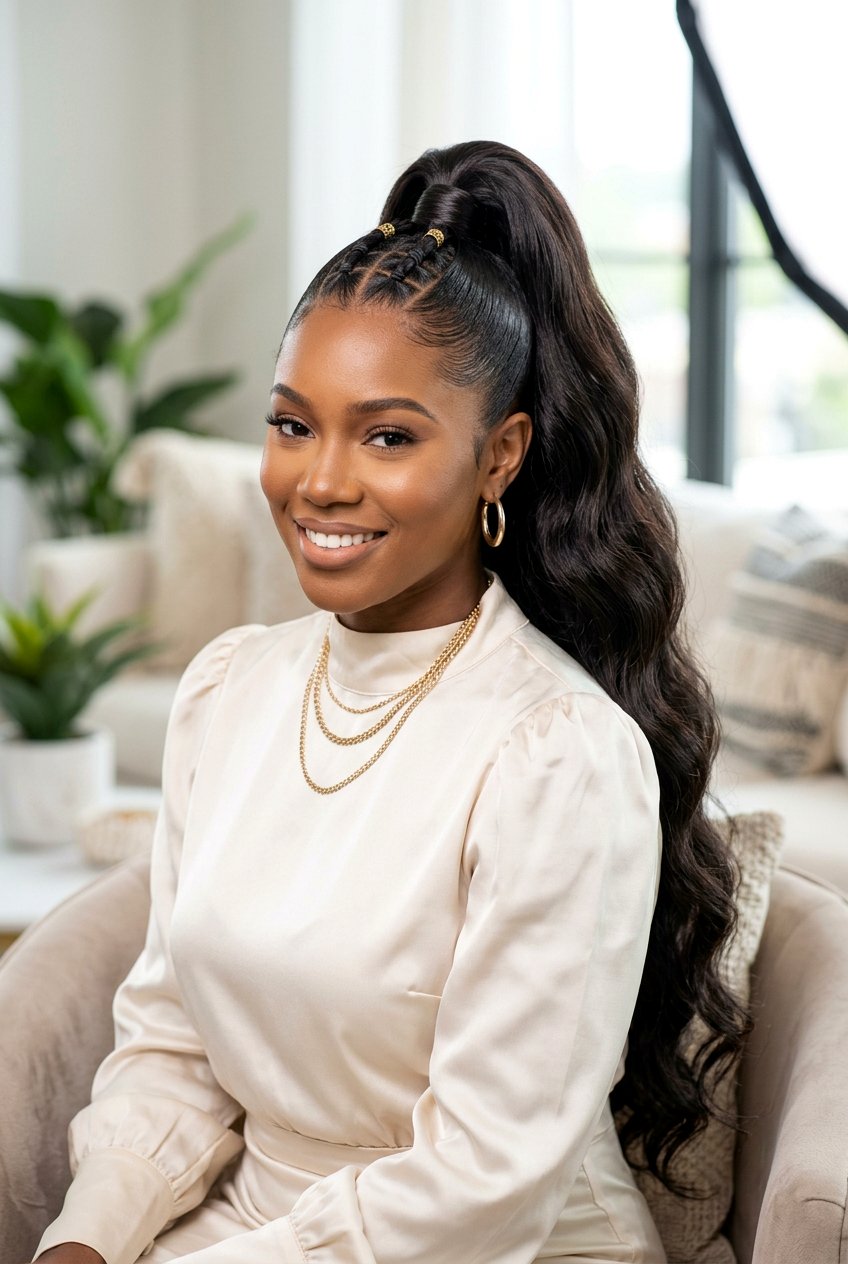 Rubber Band Ponytail With Weave - 20 rubber band ponytail styles - 20 rubber band ponytail styles