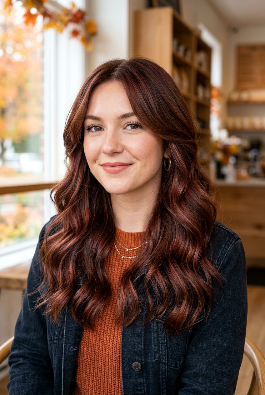 Ruby Brunette Balayage On Brown Hair - 20 ruby brunette hair color - 20 ruby brunette hair color