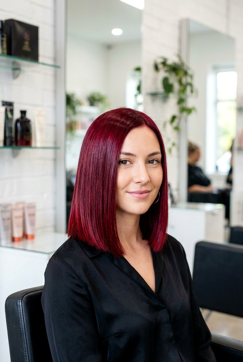 Ruby Red Bob Haircut - 20 ruby red hair color - 20 ruby red hair color