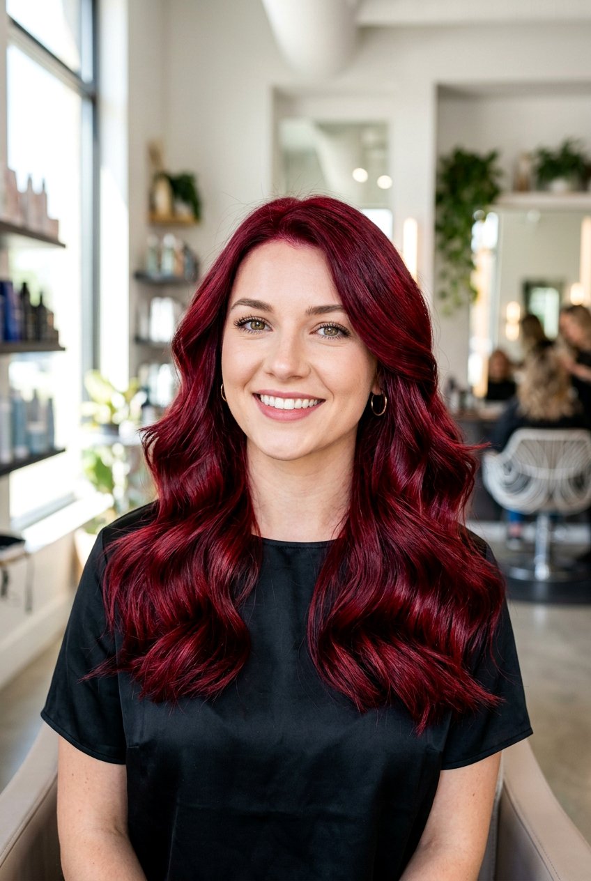 Ruby Red Hair - 20 red hair color ideas for winter - 20 red hair color ideas for winter