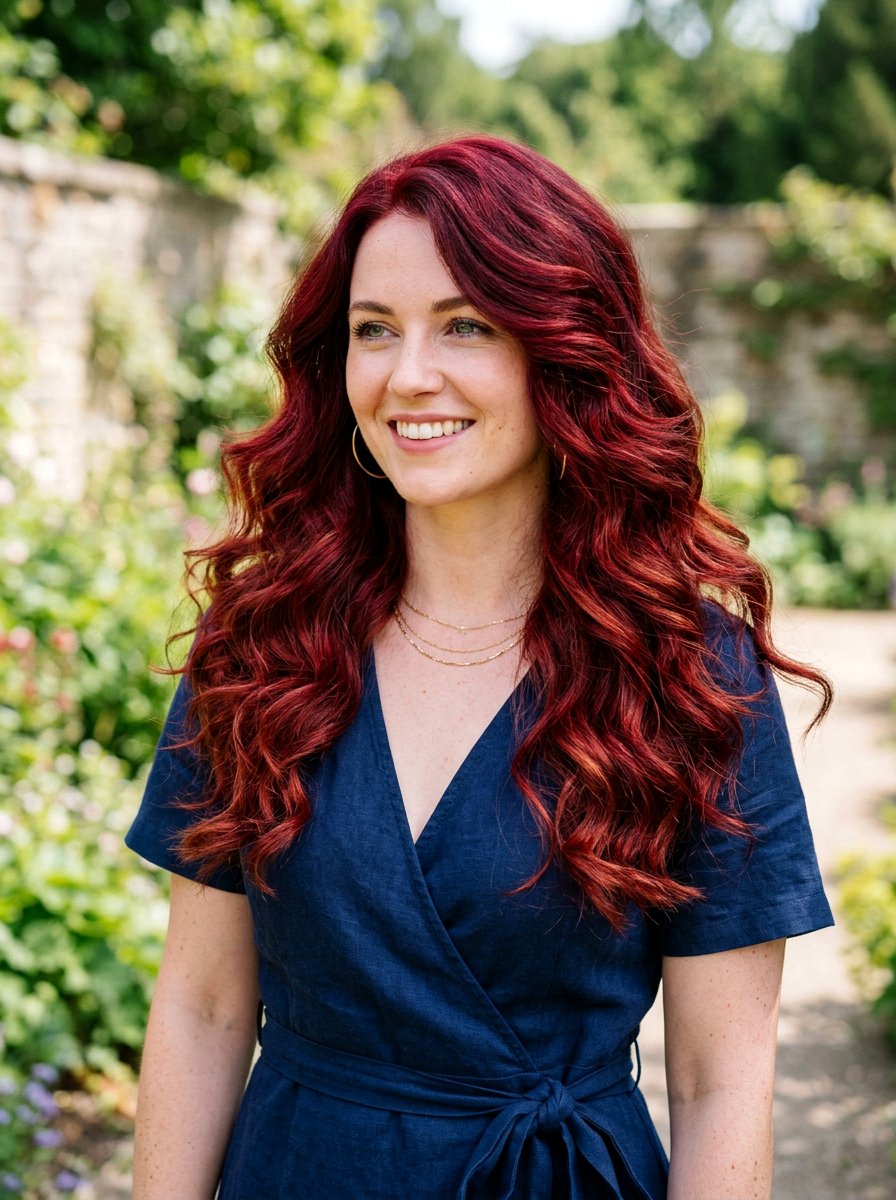 Ruby Red Hair Color - 20 photoshoot hair color ideas - 20 photoshoot hair color ideas