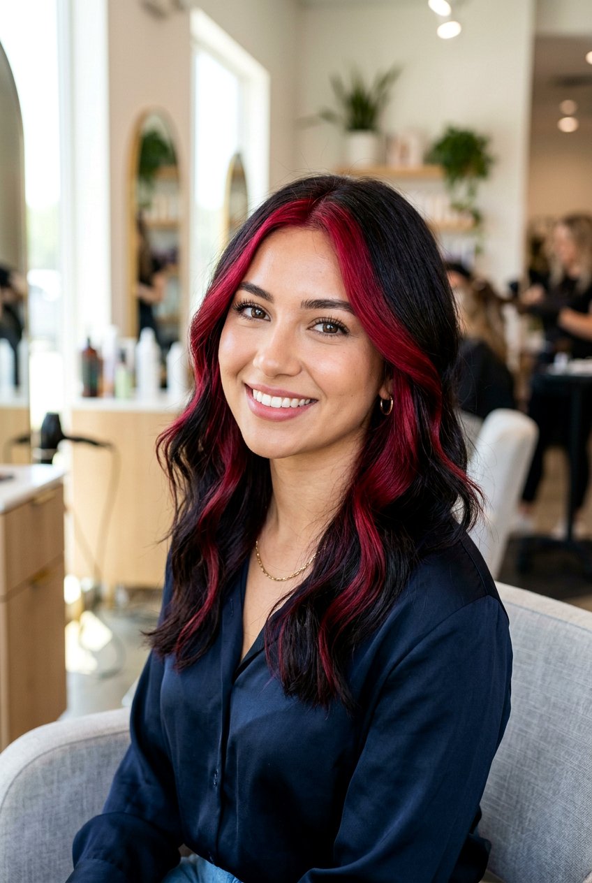 Ruby Red Money Piece - 20 ruby red hair color - 20 ruby red hair color