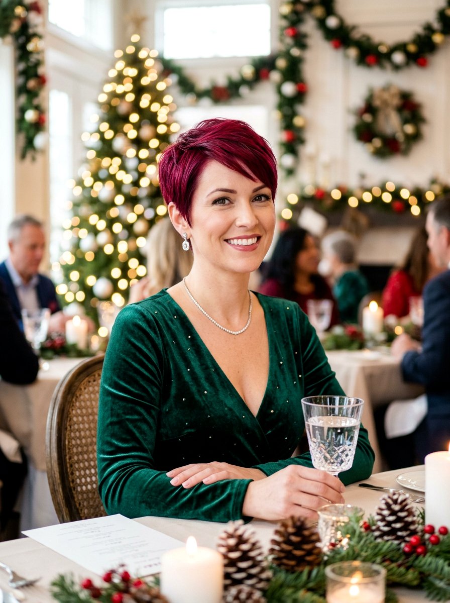 Ruby Red Pixie - 20 red pixie hair color ideas - 20 red pixie hair color ideas