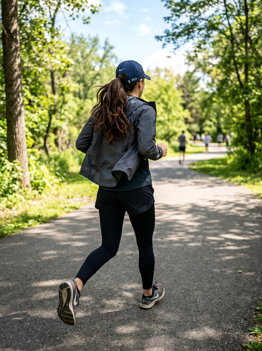 Running Ponytail With Cap - 20 running ponytail for long hair - 20 running ponytail for long hair