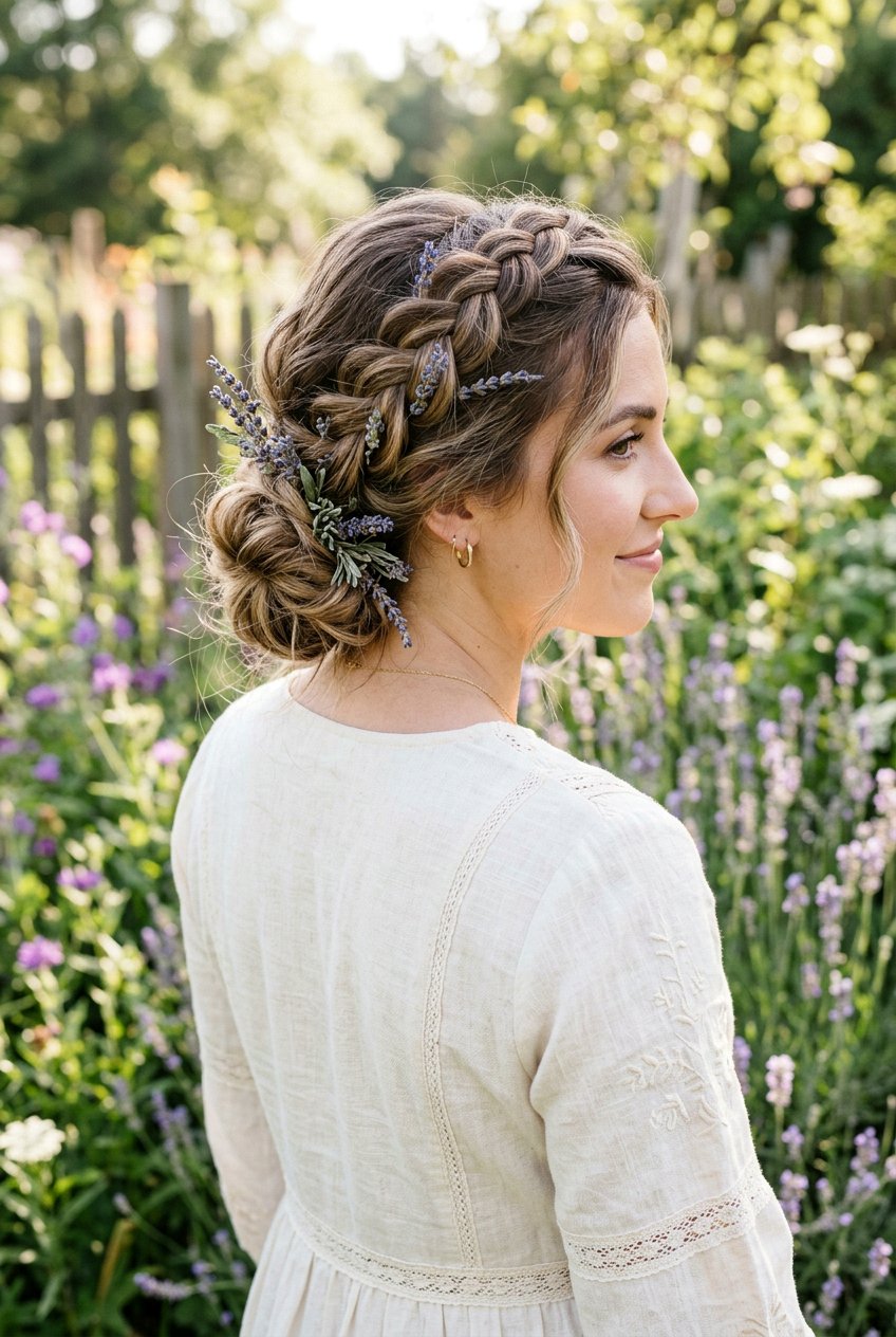 Rustic Boho Braid Updo - 20 bridal hairstyle for boho braid updo - 20 bridal hairstyle for boho braid updo