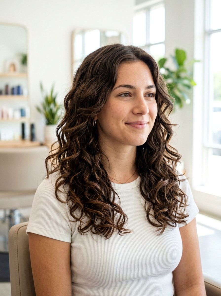 S Curl Perm With Layered Ends - 20 s curl perm hairstyle - 20 s curl perm hairstyle