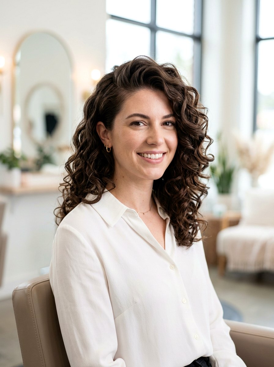 S Curl Perm With Side Part - 20 s curl perm hairstyle - 20 s curl perm hairstyle