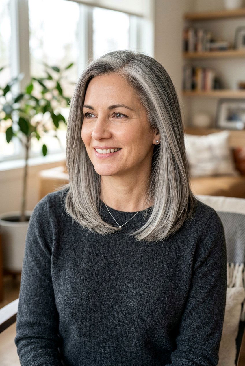 Salt And Pepper Balayage On Medium Length Hair - 20 salt and pepper balayage - 20 salt and pepper balayage