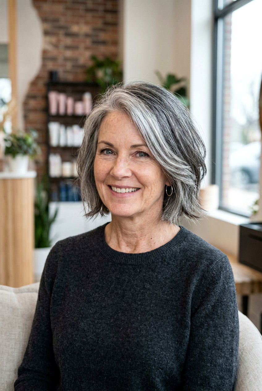 Salt And Pepper Bob - 20 gray bob hairstyles - 20 gray bob hairstyles