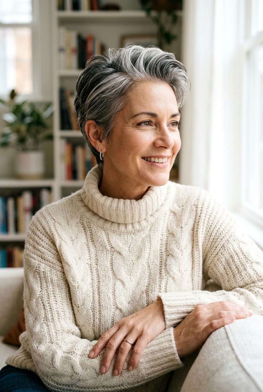 Salt And Pepper Pixie Cut - 20 natural pixie cut for black women - 20 natural pixie cut for black women