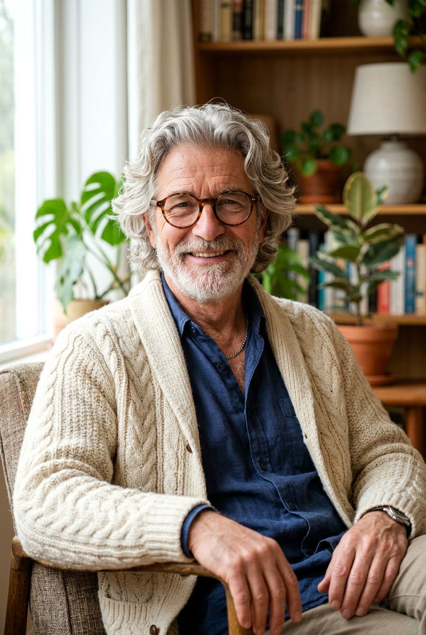 Salt And Pepper Shag - 20 mens haircut for older men with glasses - 20 men’s haircut for older men with glasses