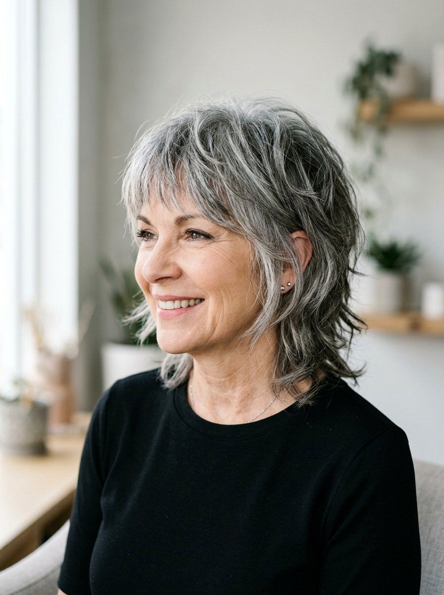 Salt And Pepper Shag Haircut - 20 shag haircut for thick hair over 60 - 20 shag haircut for thick hair over 60