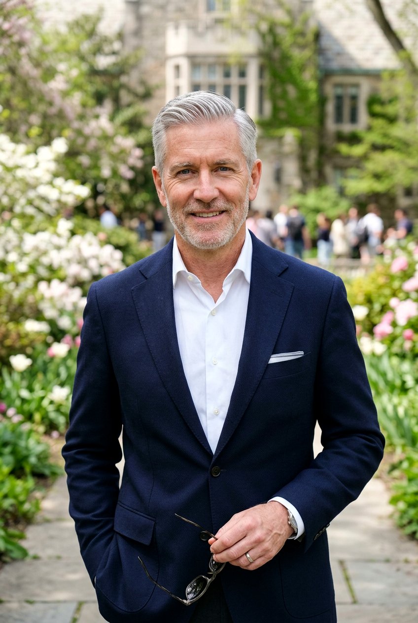 Salt And Pepper Side Part Ivy League - 20 men salt and pepper side part - 20 men salt and pepper side part