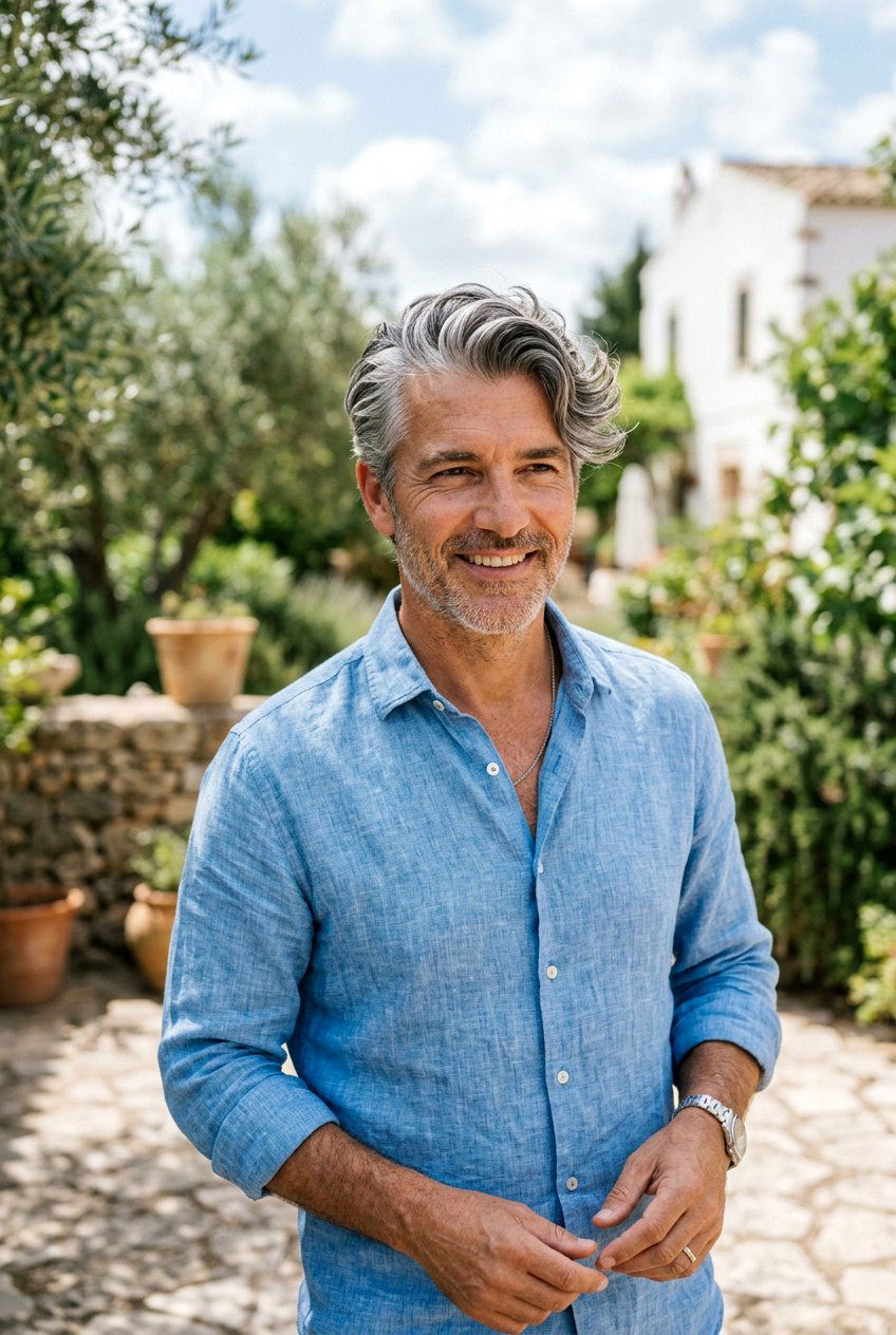 20 Highly Sophisticated Men Salt and Pepper Side Part Looks