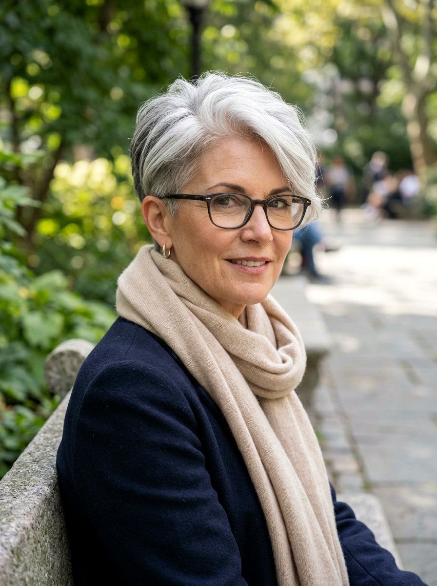 Salt And Pepper Tapered Pixie - 20 tapered pixie for gray hair - 20 tapered pixie for gray hair