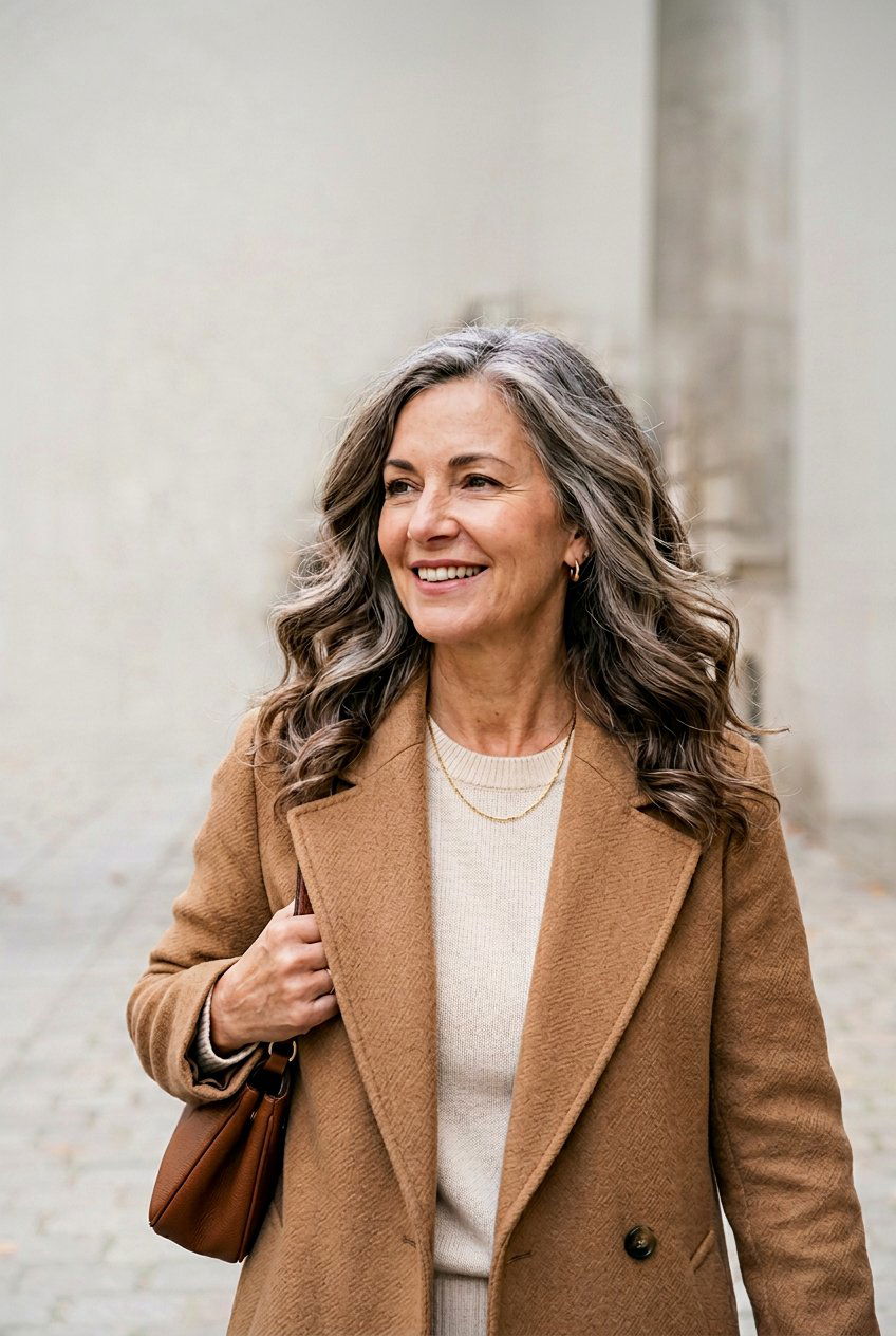 Salt and Pepper Balayage with Cocoa Lowlights - 20 salt and pepper blend with lowlights - 20 salt and pepper blend with lowlights