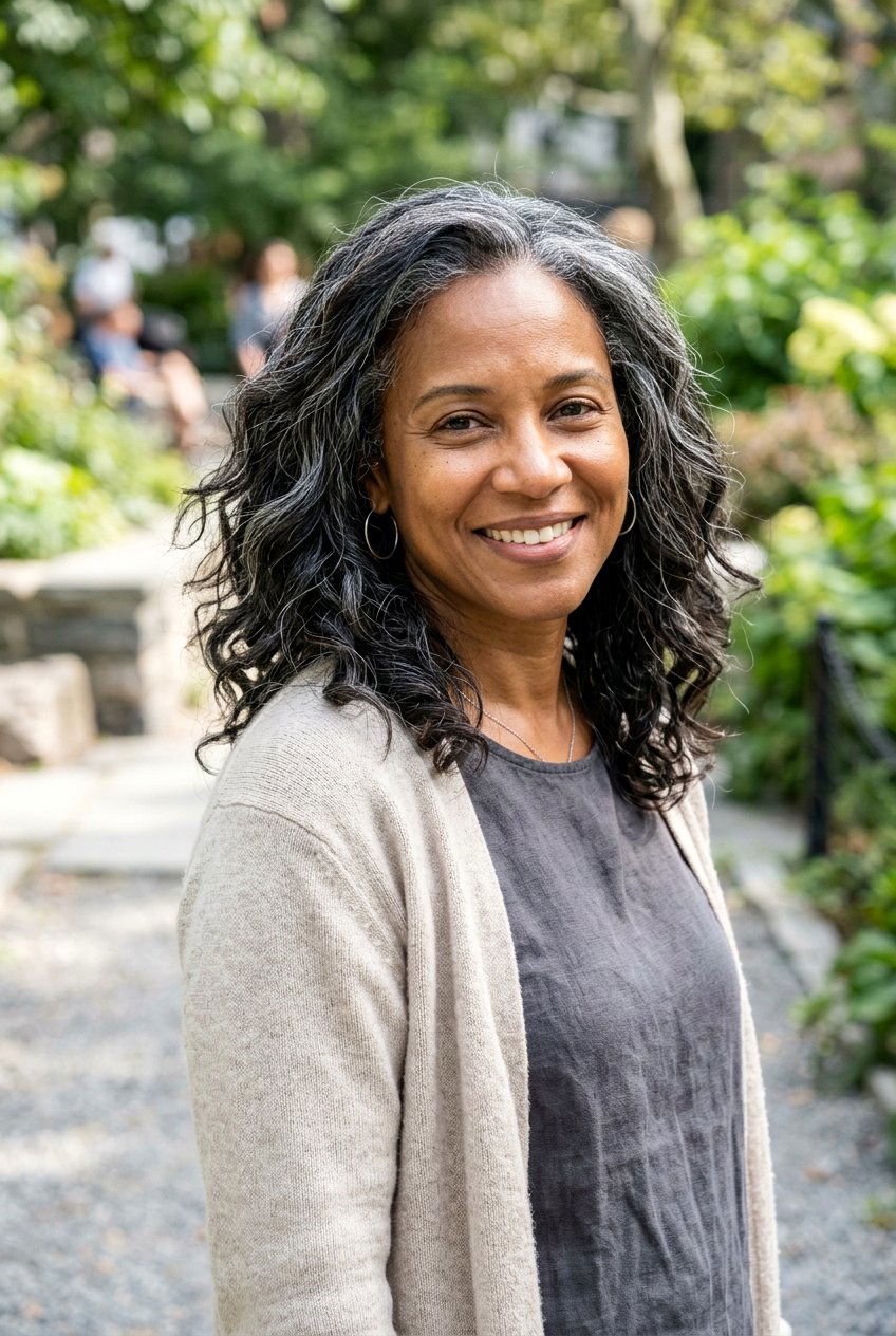 Salt and Pepper Highlights on Dark Hair - 20 silver highlights on dark hair - 20 silver highlights on dark hair