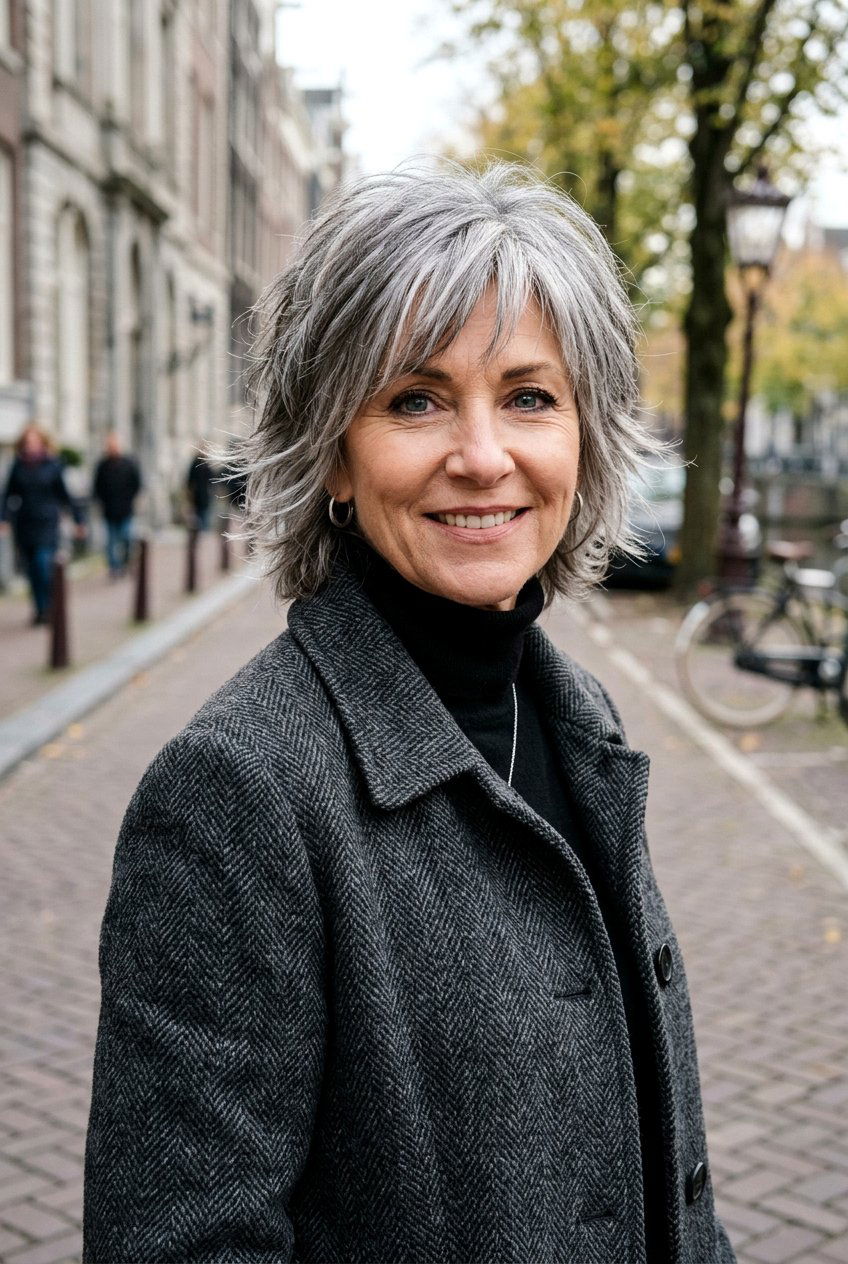 Salt and Pepper Shag - 20 alt shag haircut for women - 20 alt shag haircut for women