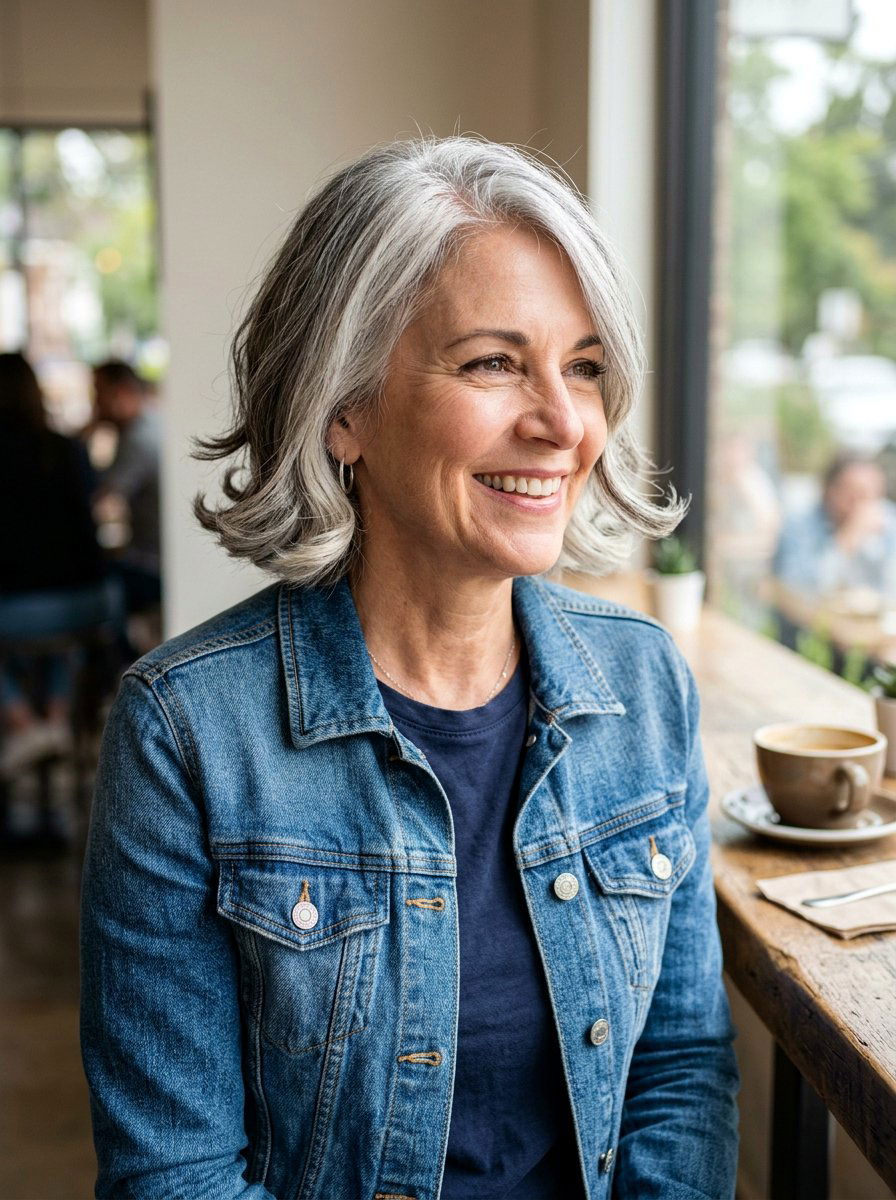 Salt and pepper flippy bob - 20 salt and pepper bob haircut - 20 salt and pepper bob haircut