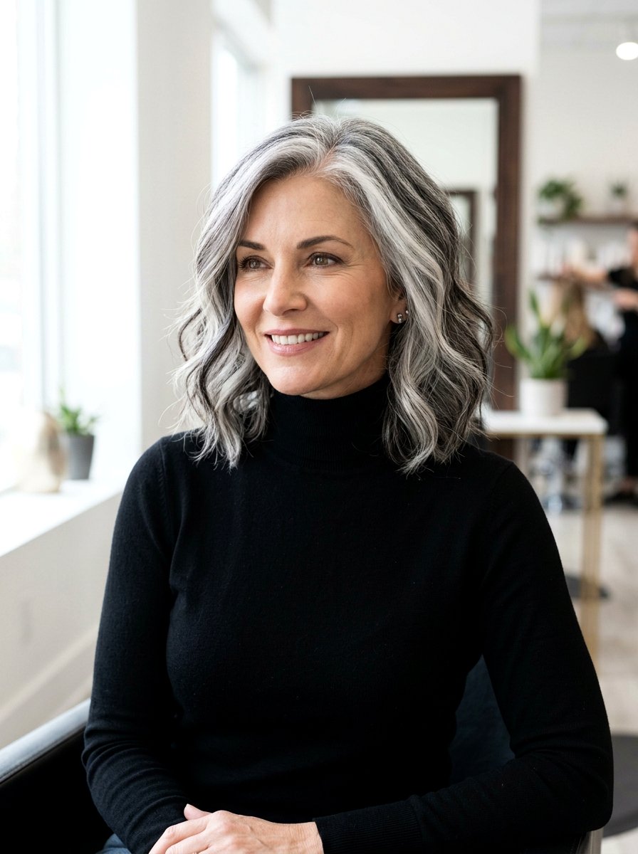 Salt and pepper hair lowlights - 20 salt and pepper lowlights - 20 salt and pepper lowlights