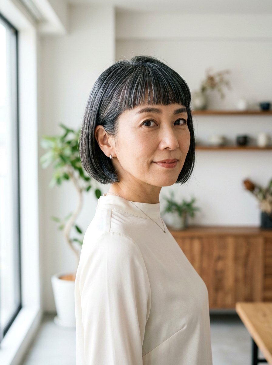 Salt and pepper japanese bob - 20 salt and pepper bob haircut - 20 salt and pepper bob haircut