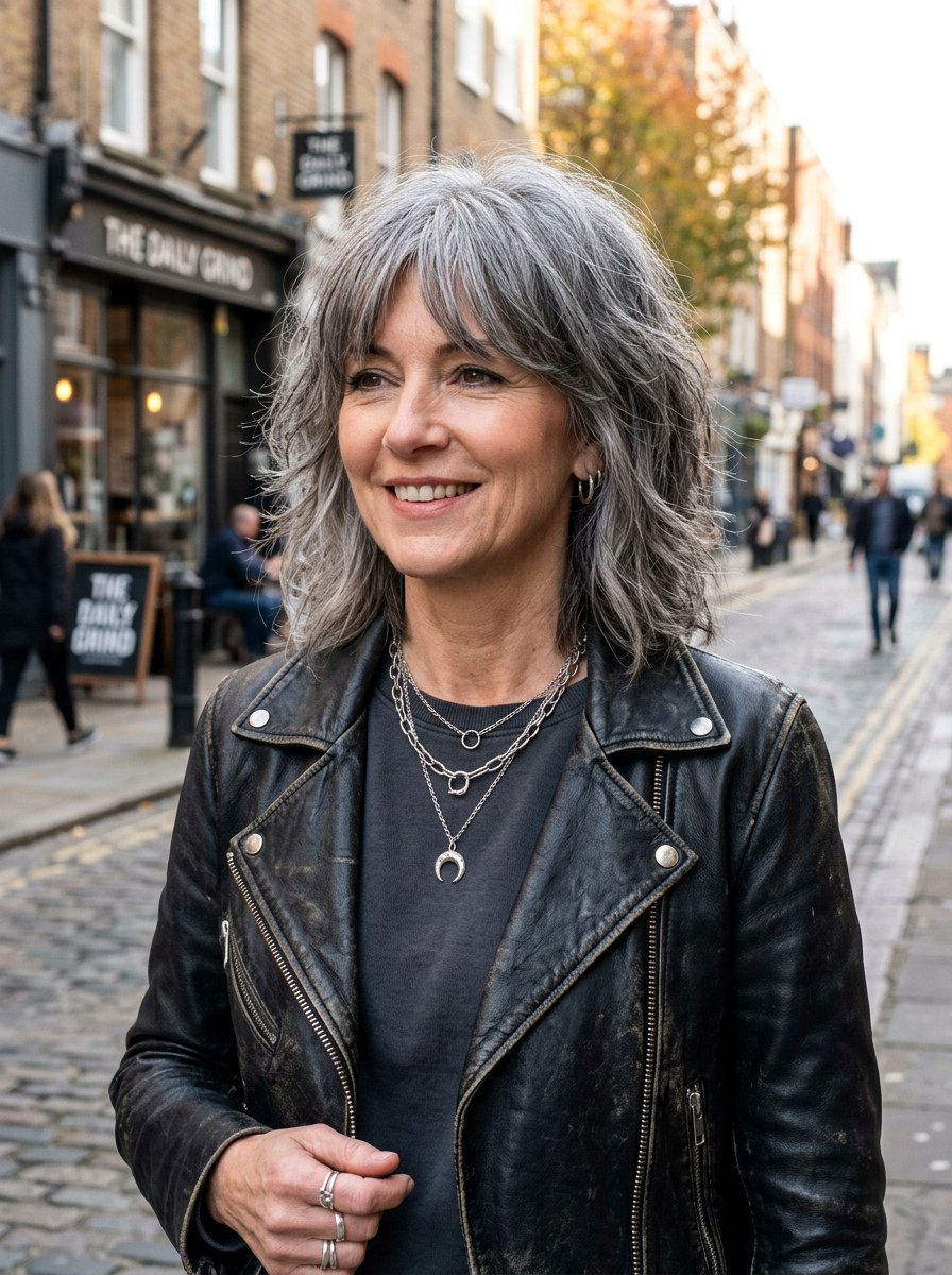 Salt and pepper shaggy lob - 20 salt and pepper bob haircut - 20 salt and pepper bob haircut