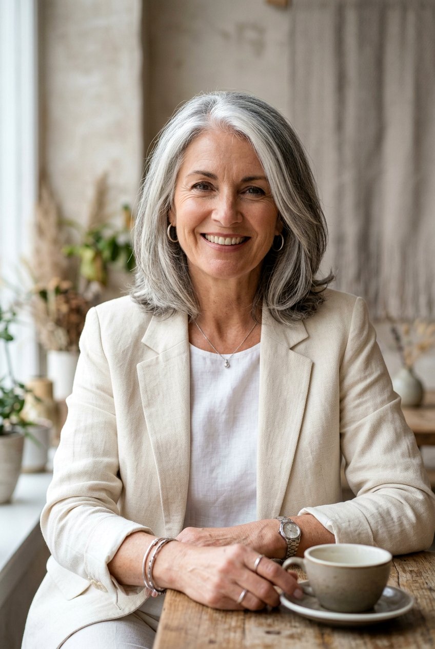 Salt and pepper silver money piece - 20 silver money piece for mature women - 20 silver money piece for mature women