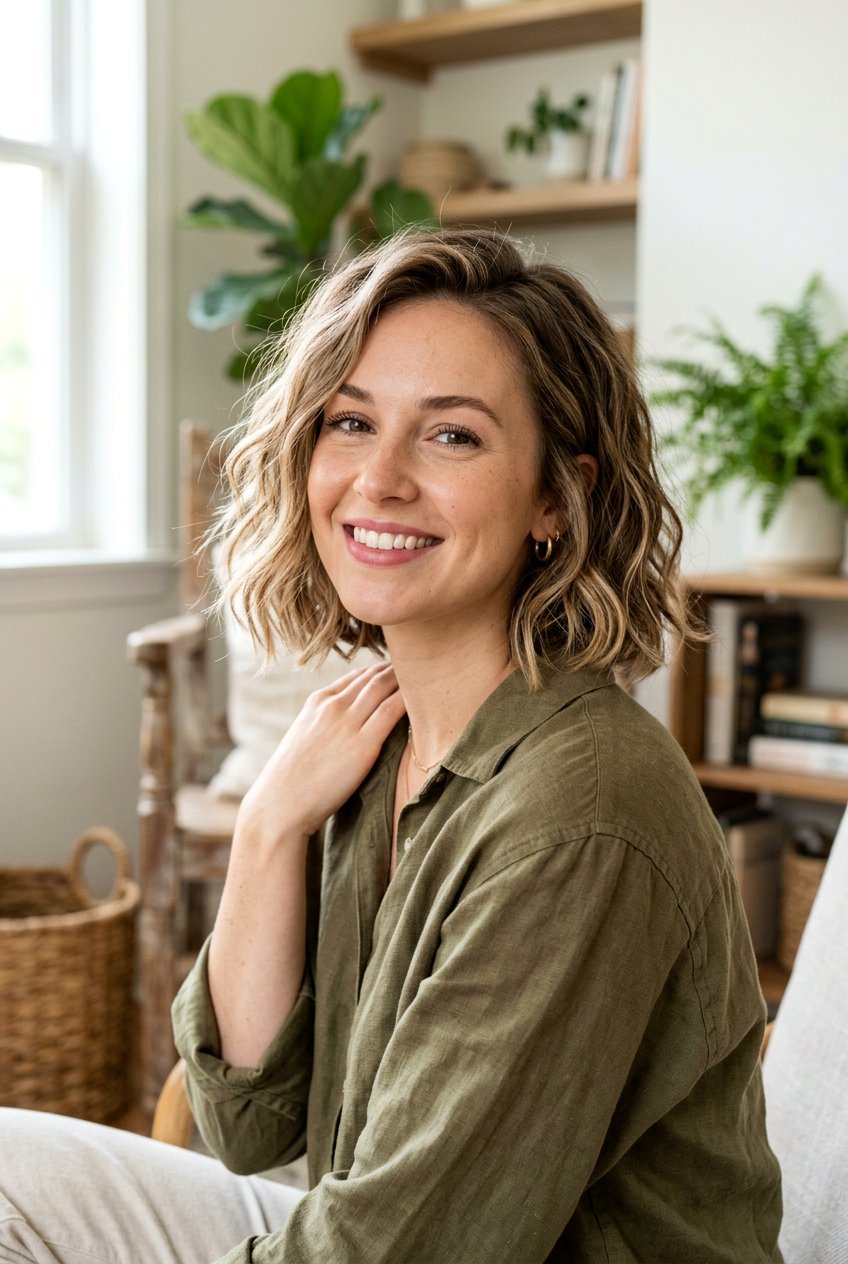 Sandy Blonde Balayage Chin Length Bob - 20 blonde bob balayage ideas - 20 blonde bob balayage ideas