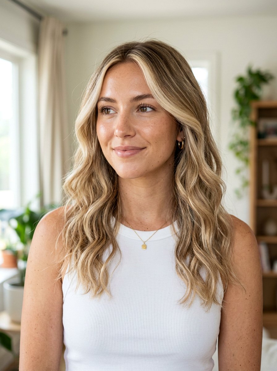 Sandy Blonde Balayage With Face Framing Highlights - 20 summer sandy blonde balayage - 20 summer sandy blonde balayage