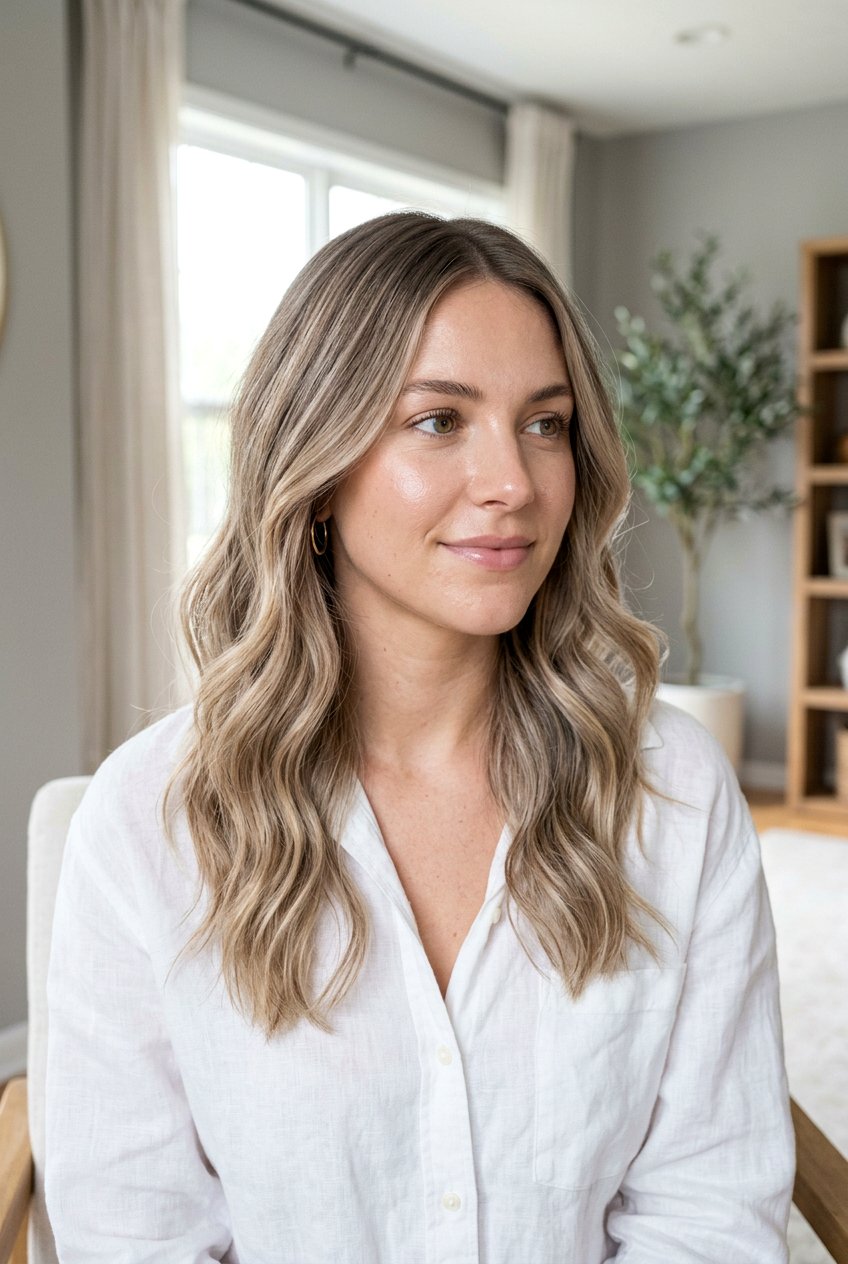 Sandy Blonde Balayage with Shadow Root - 20 blonde hair with shadow root balayage - 20 blonde hair with shadow root balayage